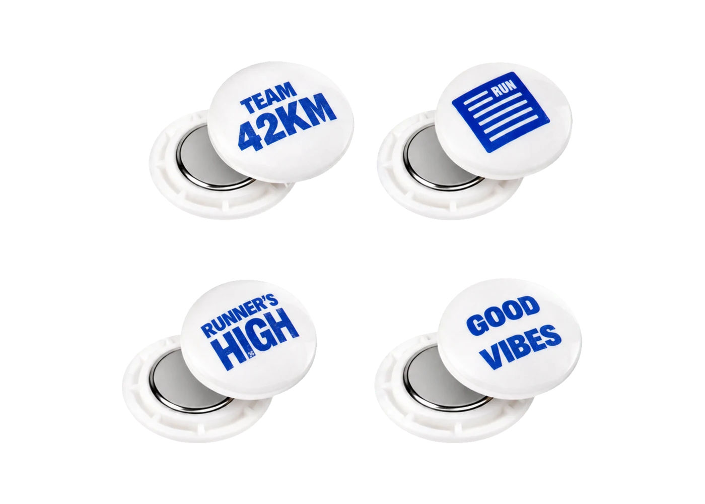 42KM Magnetic Bib Pins, set of four